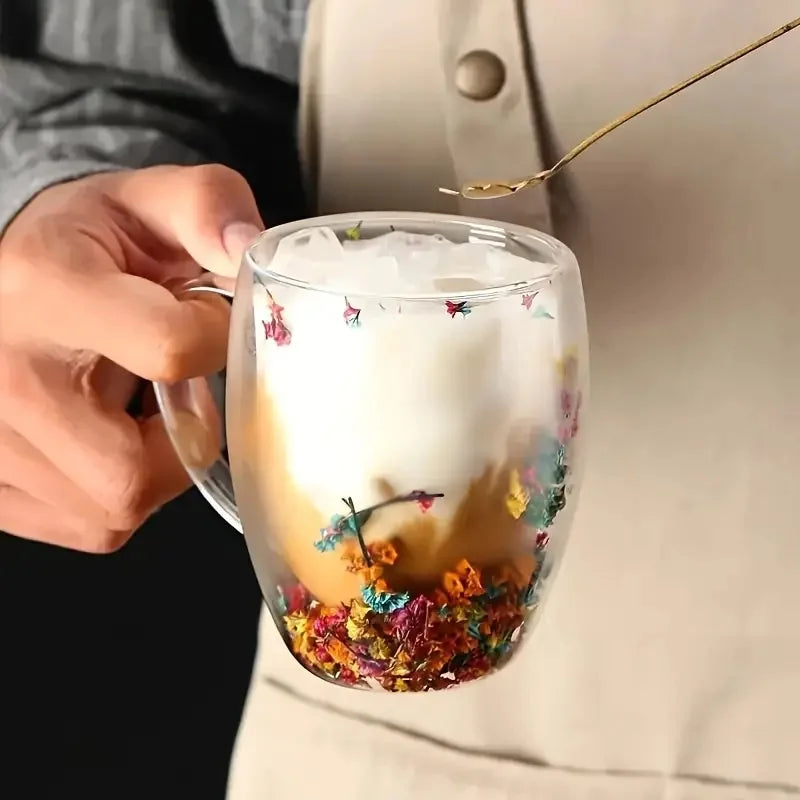 Flower Glass Espresso Cup