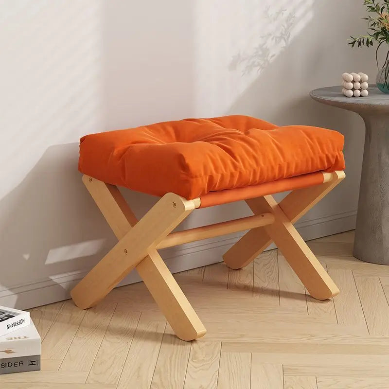 Living Room Furniture Solid Wood Ottoman