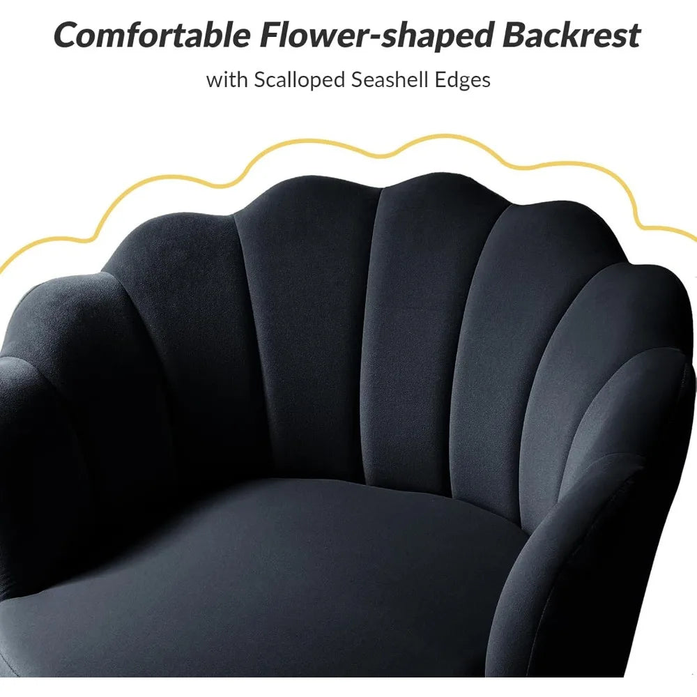 Unique Back Support Chairs with Gold Legs
