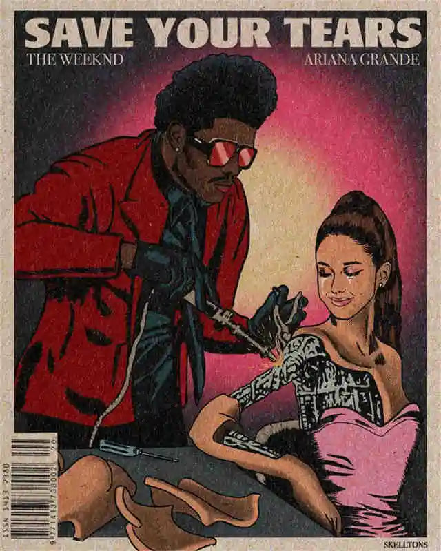 Rapper The Weeknd Retro Poster