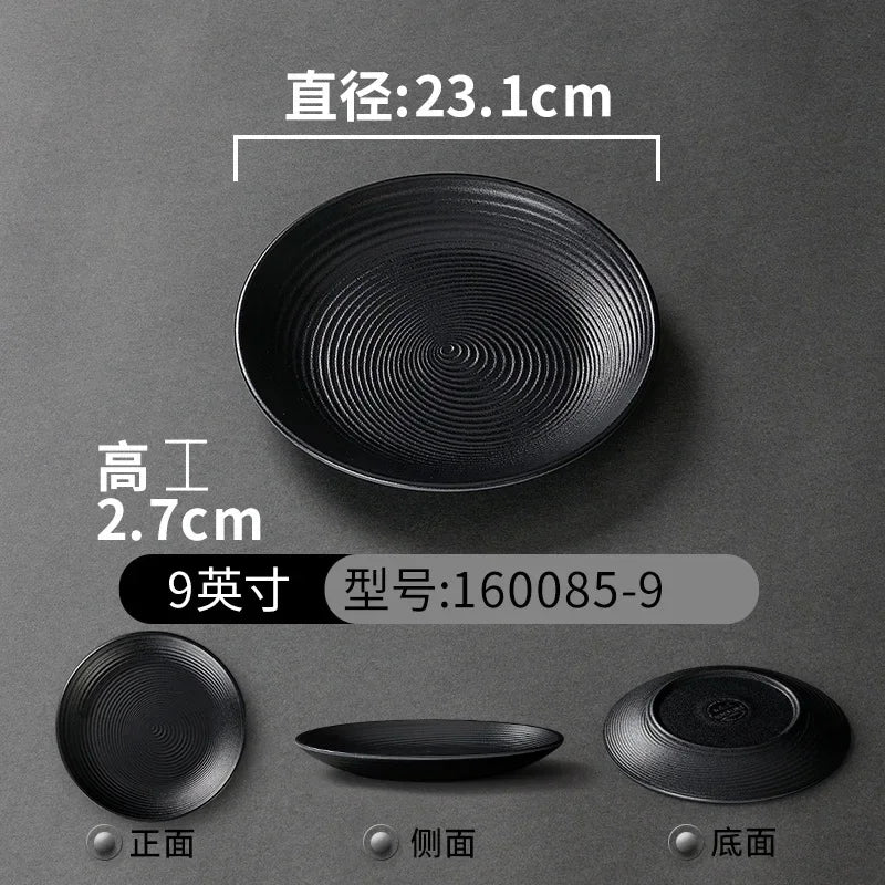 Western Style Ceramic Dish Round Plate