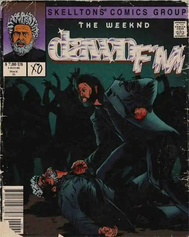 Rapper The Weeknd Retro Poster