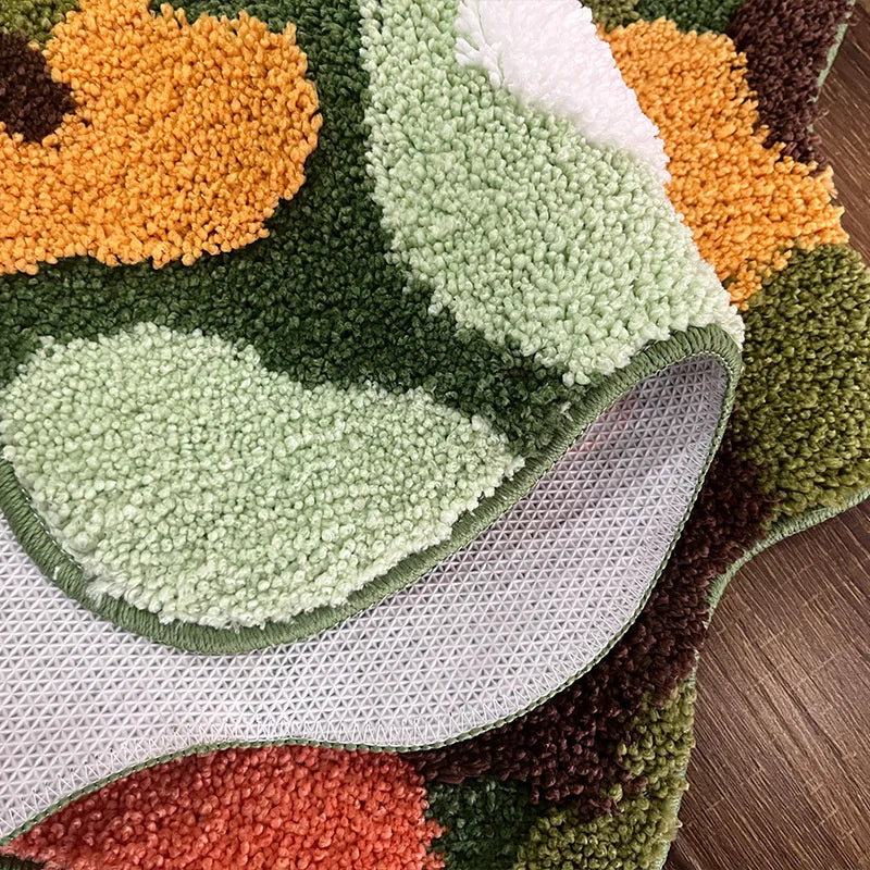 Luxury Irregular Moss Tufted Area Rug