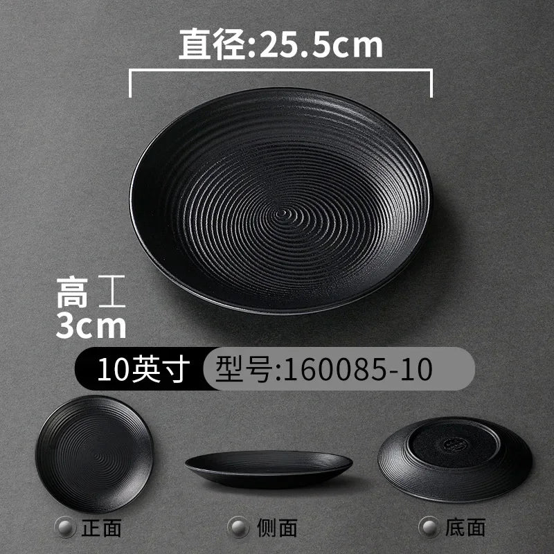 Western Style Ceramic Dish Round Plate