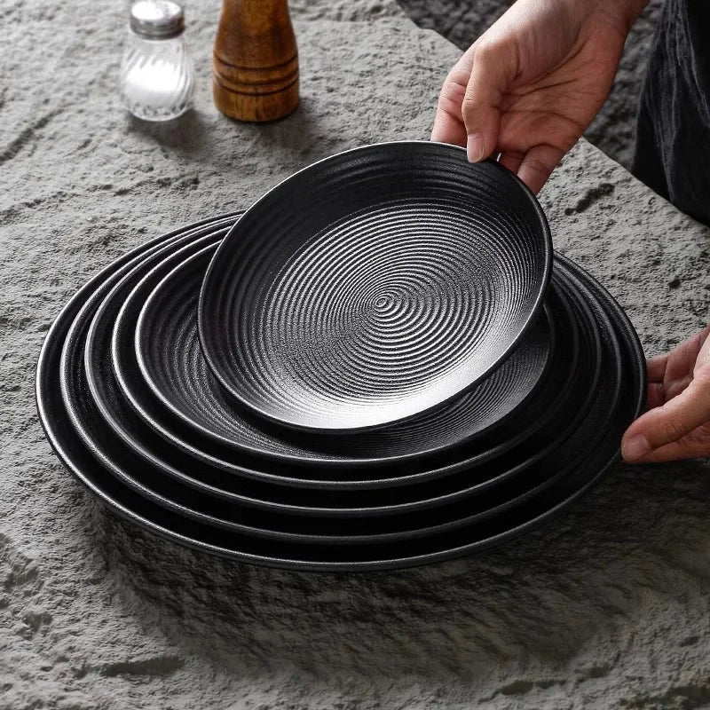 Western Style Ceramic Dish Round Plate