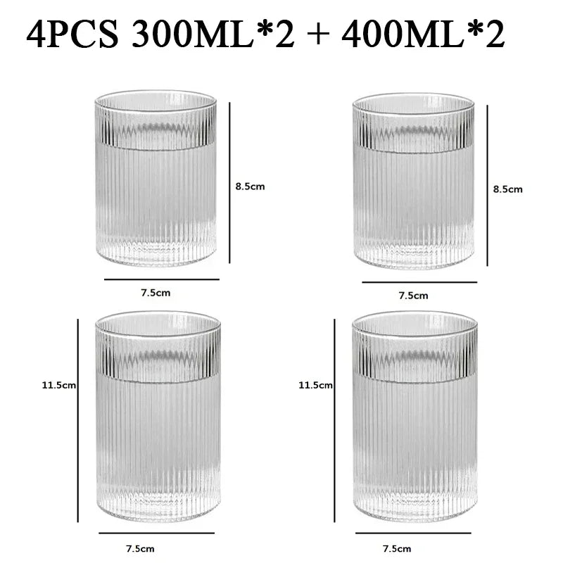 Striped Heat-Resistant Glass