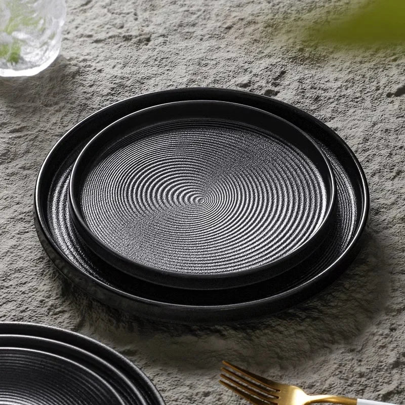 Western Style Ceramic Dish Round Plate