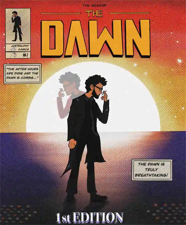 Rapper The Weeknd Retro Poster