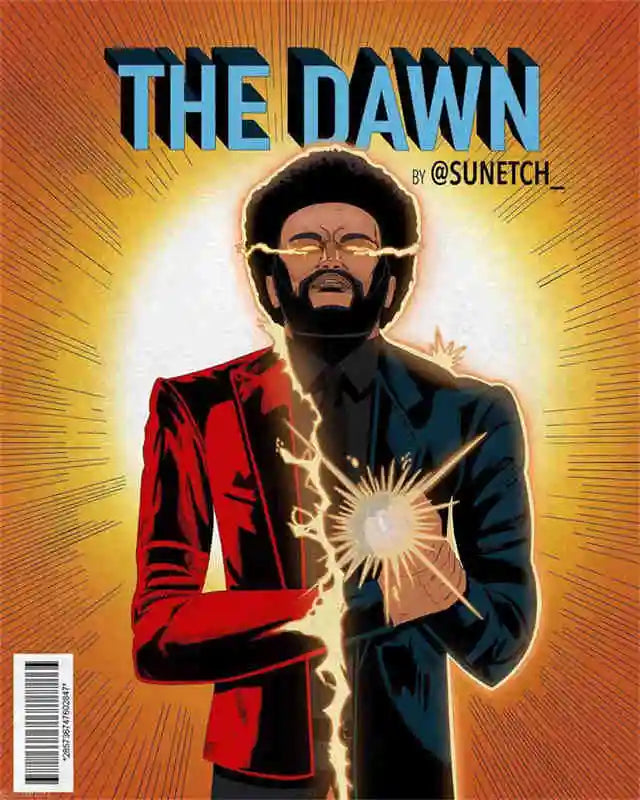 Rapper The Weeknd Retro Poster