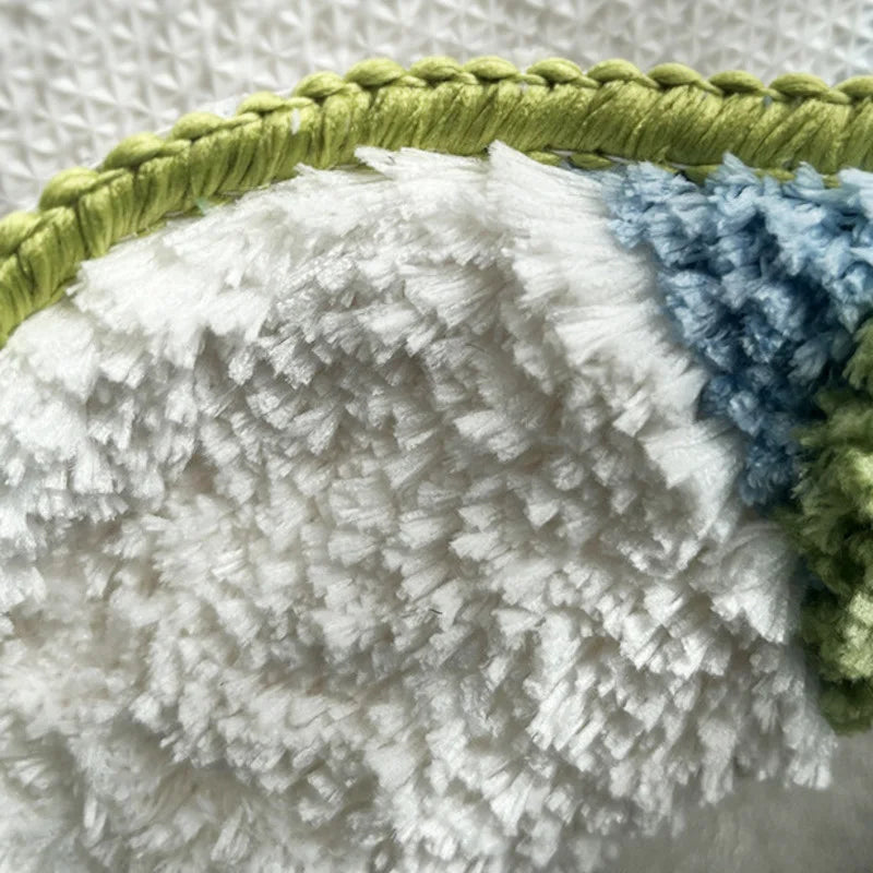 Luxury Irregular Moss Tufted Area Rug