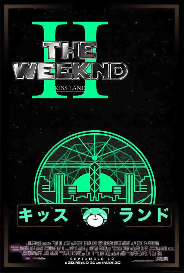 Rapper The Weeknd Retro Poster