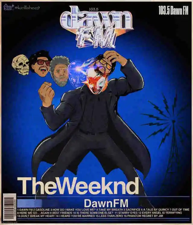 Rapper The Weeknd Retro Poster