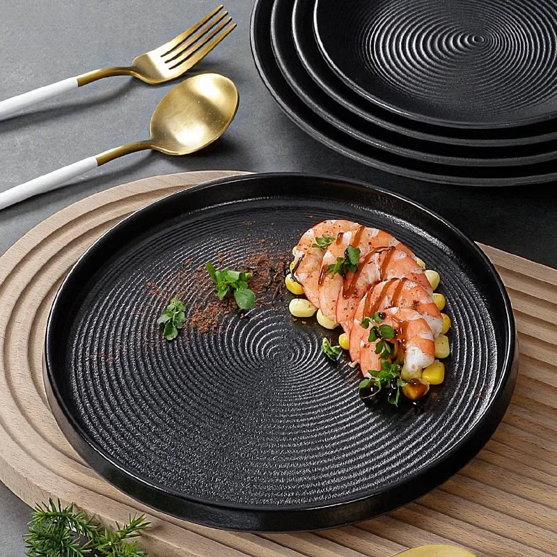 Western Style Ceramic Dish Round Plate
