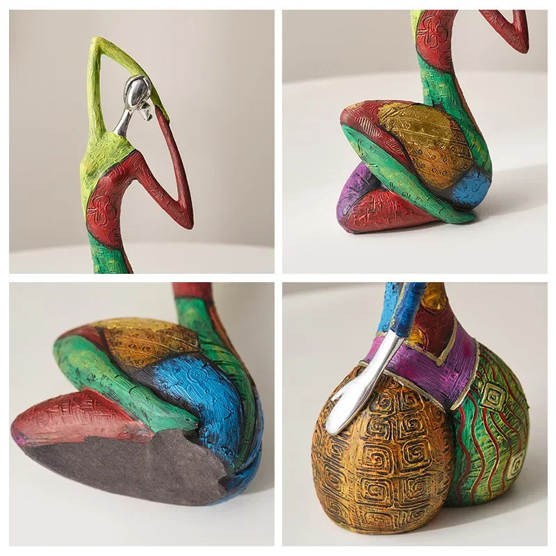 Colourful Woman Resin Statue
