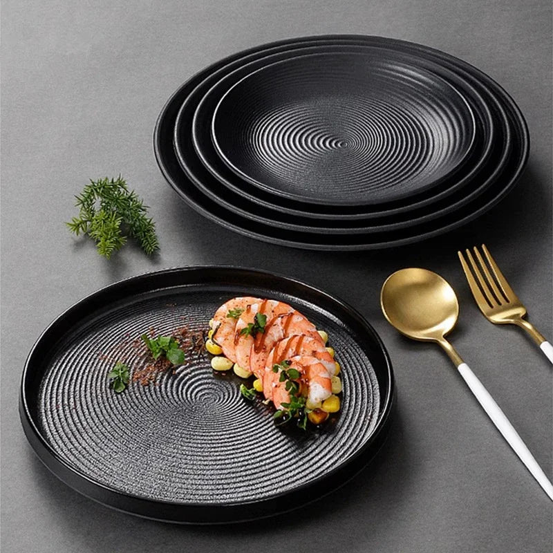 Western Style Ceramic Dish Round Plate