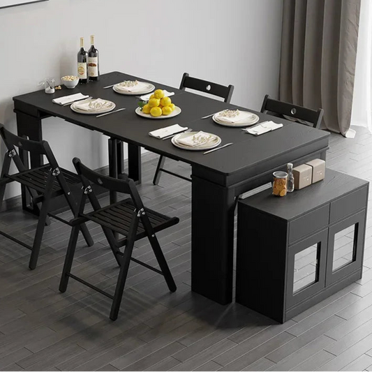 Modern Extendable Dining Table with Storage